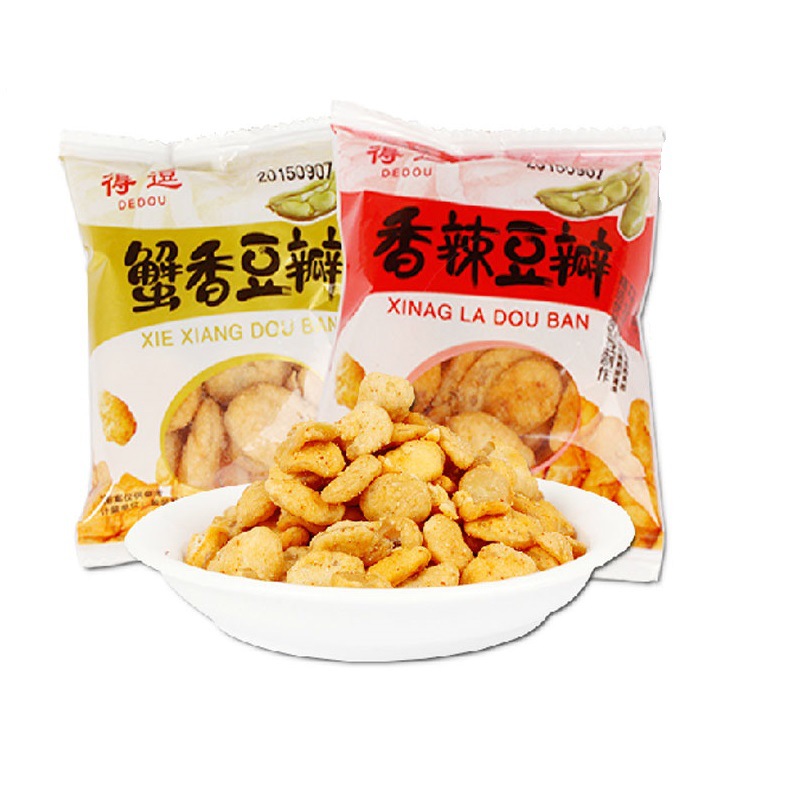 健康五谷 得逗蟹黄蚕豆 蟹黄味小包装 500g 多种口味16年7月到期