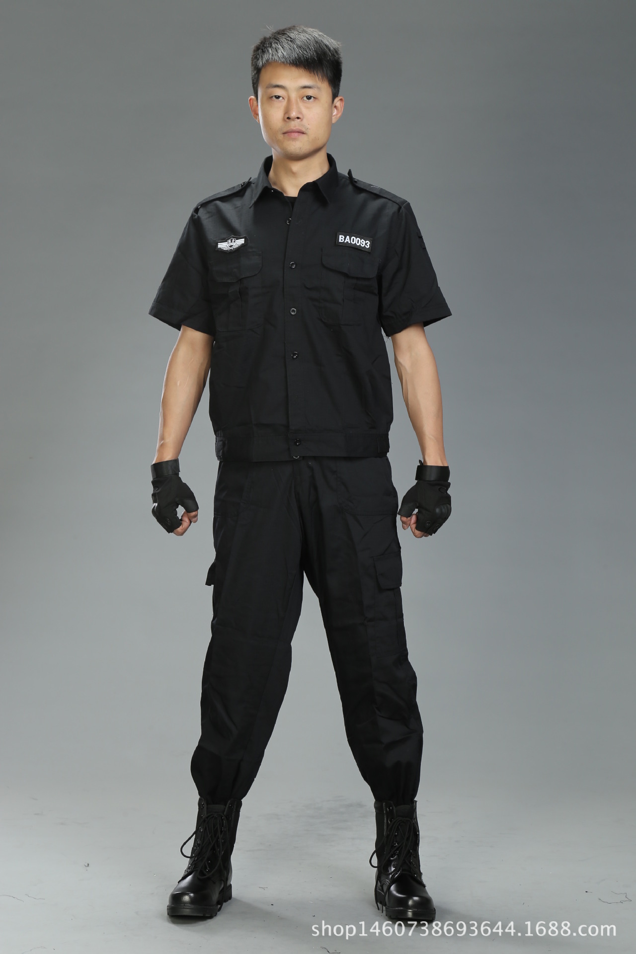 厂家现货直销特战服99作战服作训服黑色夏服保安服套装