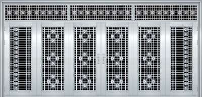 佛山廠家定做 不鏽鋼防盜門 進戶門 304#不鏽鋼六開門