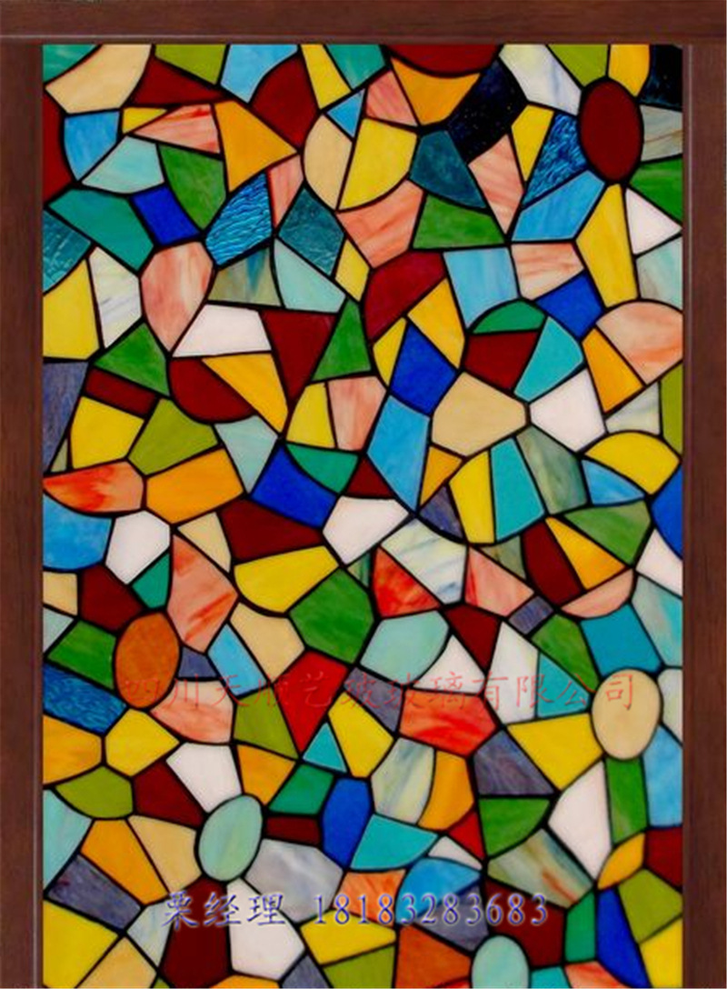 天顺玻璃 彩色教堂艺术玻璃 玻璃穹顶 蒂凡尼专用彩色玻璃