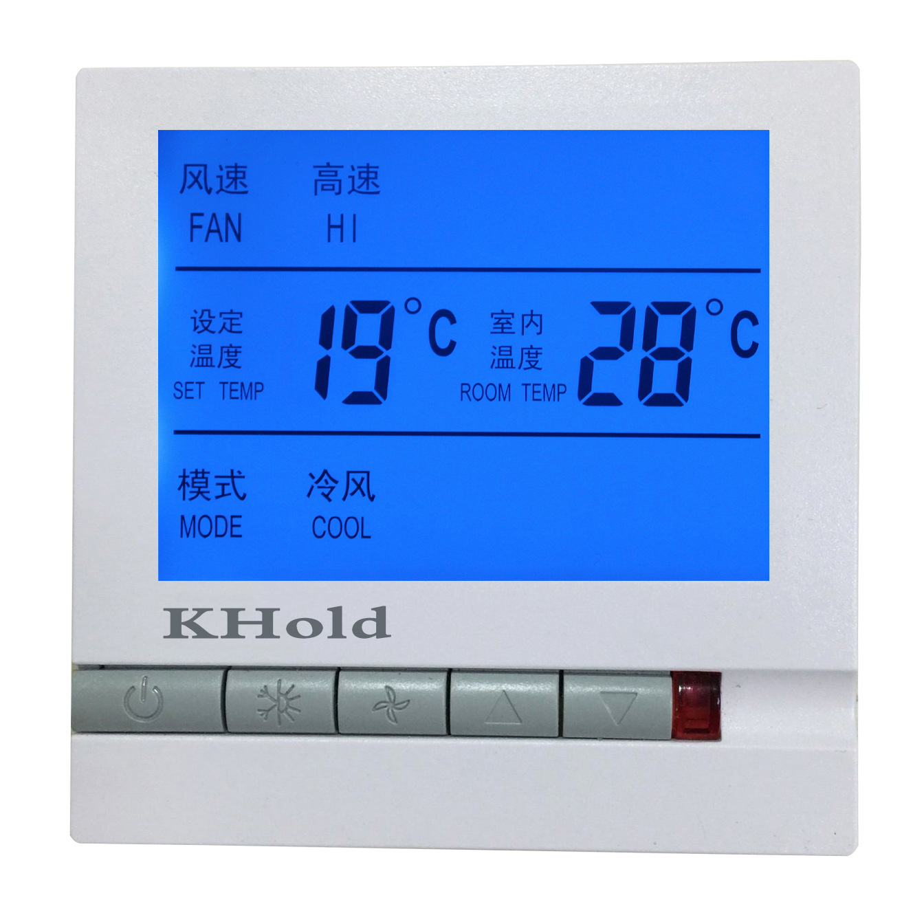 直銷 中央空調溫控器 風機盤管液晶溫空器 比例積分電動調節閥