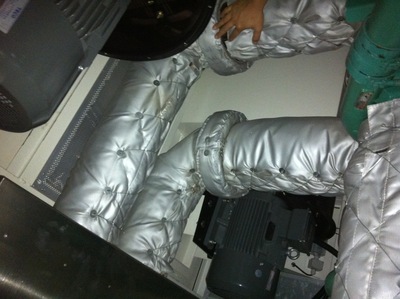 发动机排气管保温套隔热套 可拆卸保温套