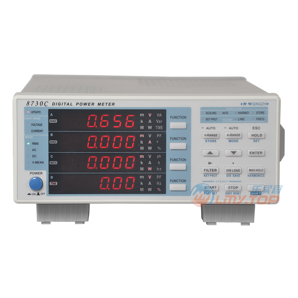 青岛青智8730C高精度数字功率计 8730C中高频电参数测量仪