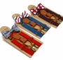 Cross-border source children's fashion solid color strap clip printed bow tie suit elastic strap 4 clip hanging pants clip