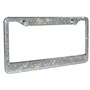 Factory direct cross-border rhinestone US gauge stainless steel license plate frame US diamond license plate frame
