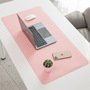 Amazon double-sided two-color PU leather office desk mat large mouse game mat study table mat