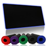 Factory direct multi-size pure black in stock color edge lock can be printed LOGO office desk pad mouse pad