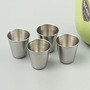 Source manufacturers stainless steel beer mug printed single-layer liquor mug curling stainless steel spirits mug wholesale