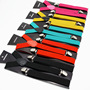 Factory direct in stock adult solid color sling men's and women's universal three-clip strap elastic strap clip
