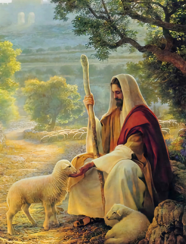 耶稣牧羊图片大全壁纸图片