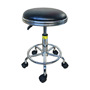 Anti-static PU foam leather lifting stool laboratory soft stool beauty chair hairdressing rotating round stool assembly line stool