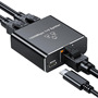 Gigabit network connector 1-2 distributor switch RJ45 network cable 1 in 2 out network cable splitter 1000M
