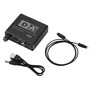 Digital fiber to analog converter coaxial to 5.1 channel audio decoder separator 3.5 earphone belt adjustment