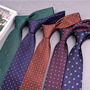 Men's Business 8cm Square Dot Pattern Hand Tie Tie Work Negotiation Dating Casual Accessories Factory Direct Supply