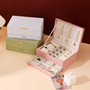 New double jewelry storage jewelry box large capacity earrings ring necklace jewelry bracelet watch box wholesale