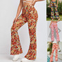 in stock supply 2022 cross-border Europe and the United States Amazon Wish summer best selling women's full-body floral sexy flared pants