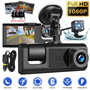 S1 cross-border new 2-inch IPS screen smart three-lens high-definition night vision wide-angle 1080P driving recorder
