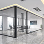 Office glass partition hotel fixed high compartment stainless steel screen indoor panoramic single-layer wave-clearing partition wall