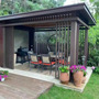 Sun Room Aluminum Alloy Pavilion Villa Courtyard Outdoor Viewing Tea Leisure New Chinese Style Sunshade Pavilion Home