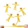Smiley EMOJI Stretchable Minions Yellow Little Man Creative tpr Decompression Toy Fold Soft Glue Vent Doll