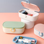 Household Multifunctional Sewing Box Portable Thimble Double Layer Sewing Bag with Buckle Sewing suit Sewing Storage Box