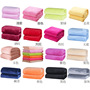 Wholesale solid color blanket cross-border coral fleece thickened foreign trade flannel nap single double blanket will sell gift blanket