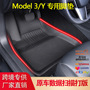 Suitable for Tesla Foot Mat Model 3/Y All-weather 3D Foot Mat TPR Material XPE Floor Mat